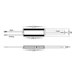 100w 48v DC LED Driver Dali 2 + Push Dim Dimmable Havit Commercial - HCP-52249