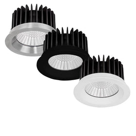 115mm LED Downlight 18w Stainless Steel, Black, White CCT CRI 90+ HCP-81XX2118 Havit Commercial