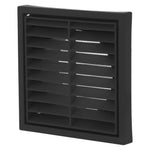 ABS Black Exterior 125mm Square Grille Vent