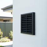 ABS Black Exterior 125mm Square Grille Vent