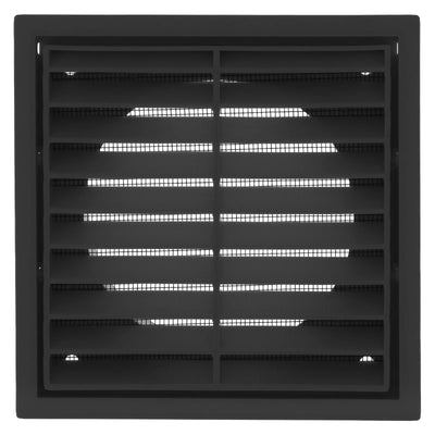 ABS Black Exterior 125mm Square Grille Vent