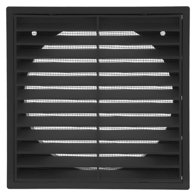 ABS Black Exterior 150mm Square Grille Vent