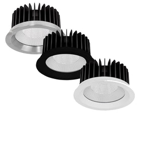 150mm LED Downlight 28w Stainless Steel, Black, White CCT CRI 90+ HCP-81XX2128 Havit Commercial