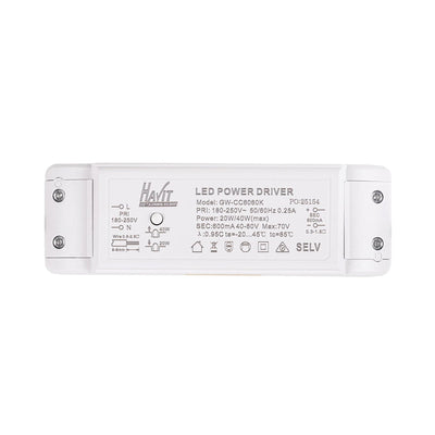 170mm LED Downlight 20w-40w White CCT HCP-8234012 Havit Commercial
