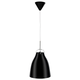 Brilliant Black Finn Gloss Metal Pendant Light