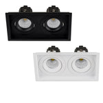 190mm x 100mm LED Downlight 2x13w Black, White CCT CRI 90+ HCP-81X51113 Havit Commercial
