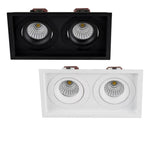 190mmx100mm LED Downlight 12w Black, White CCT CRI 90+ HCP-81XX1106 Havit Commercial