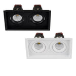 190mmx100mm LED Downlight 18w Black, White CCT CRI 90+ HCP-81XX1109 Havit Commercial