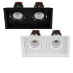 190mmx100mm LED Downlight 26w Black, White CCT CRI 90+ HCP-81XX1113 Havit Commercial