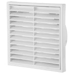 ABS Exterior 200mm Square Grille Vent