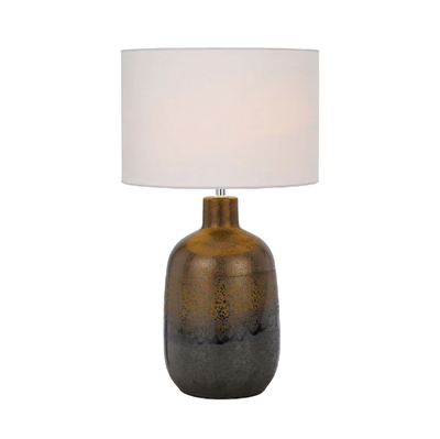 Arthur Ceramic Table Lamp Bronze & Rust