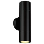 Brilliant Black Seaford LED Exterior Up/Down Wall Light