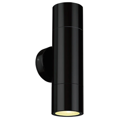 Brilliant Black Seaford LED Exterior Up/Down Wall Light