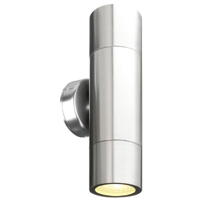 Brilliant Stainless-Steel Seaford LED Exterior Up/Down Wall Light