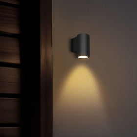 Brilliant Anka Black 9W CCT Wall Light