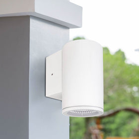 Brilliant Lighting Outdoor Wall Lights Brilliant Anka White 9W CCT Wall Light