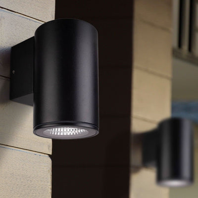 Brilliant Anka Plus Black 12W CCT Wall Light