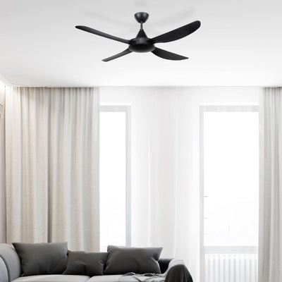 Brilliant Black Vector-III 56" AC ABS Ceiling Fan