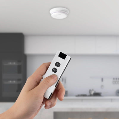 Brilliant White Rf Remote Control for Interconnected Smoke & Carbon Monoxide Alarms