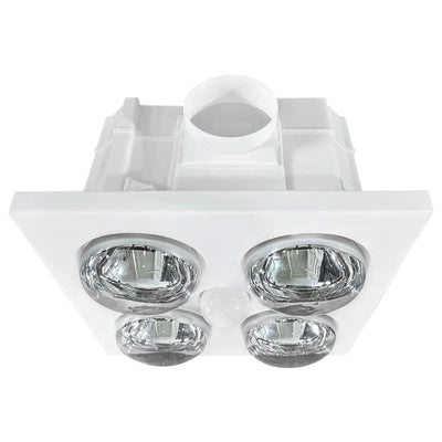Brilliant White Magma 4 Lights 3-in-1 Bathroom Mate