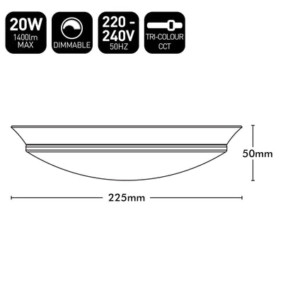 Brilliant White Fantastic 20W LED CCT Light Kit