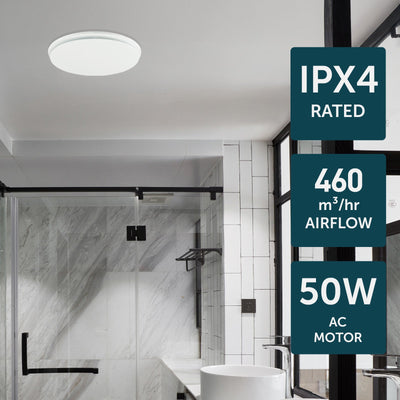 Brilliant White Talon Promax Round ø330mm Exhaust Fan