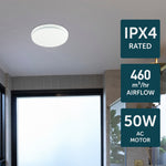 Brilliant White Talon Promax Round ø330mm Exhaust Fan with Delay Timer