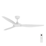 Brilliant 60" White Fantastic 3-Blade DC Ceiling Fan