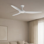 Brilliant 60" White Fantastic 3-Blade DC Ceiling Fan