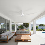 Brilliant 84" White Colossus II 6-Blade DC Ceiling Fan