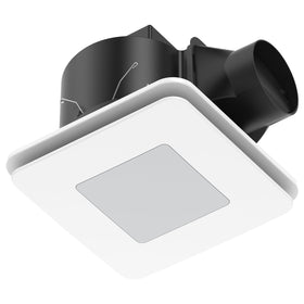 Brilliant White Blizzard Square 270mm DC Exhaust Fan with LED Light
