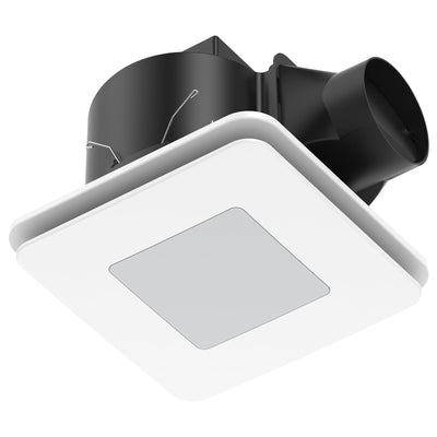 Brilliant White Blizzard Square 270mm DC Exhaust Fan with LED Light