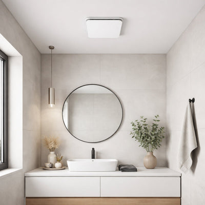Brilliant White Sarico Promax Square 330mm AC Exhaust Fan