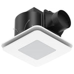 Brilliant White Sarico Promax Square 270mm AC Exhaust Fan with LED Light