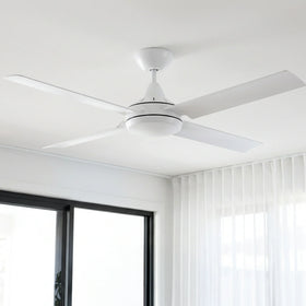 Brilliant 48” DC Lite White Cairns Ceiling Fan