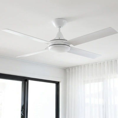 Brilliant 48” DC Lite White Cairns Ceiling Fan