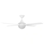 Brilliant 48” DC Lite White Cairns Ceiling Fan with Light