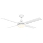 Brilliant 48” DC Lite White Cairns Ceiling Fan with Light