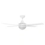 Brilliant 52” DC Lite White Cairns Ceiling Fan with Light