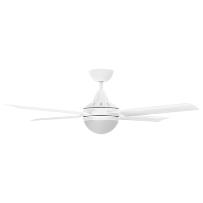Brilliant 52” DC Lite White Cairns Ceiling Fan with Light