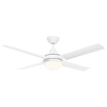 Brilliant 52” DC Lite White Cairns Ceiling Fan with Light