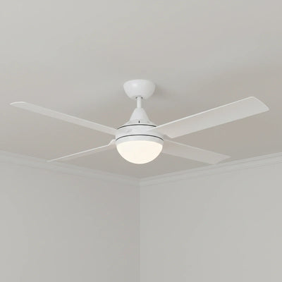 Brilliant 52” DC Lite White Cairns Ceiling Fan with Light