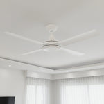 Brilliant 56” DC Lite White Cairns Ceiling Fan