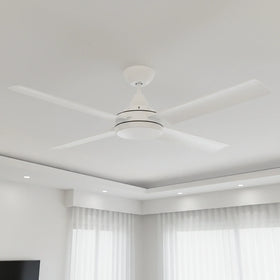 Brilliant 56” DC Lite White Cairns Ceiling Fan