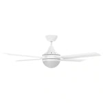 Brilliant 56” DC Lite White Cairns Ceiling Fan with Light