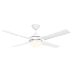 Brilliant 56” DC Lite White Cairns Ceiling Fan with Light