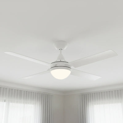 Brilliant 56” DC Lite White Cairns Ceiling Fan with Light