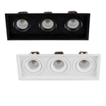 280mmx100mm LED Downlight 18w Black, White CCT CRI 90+ HCP-81XX1206 Havit Commercial