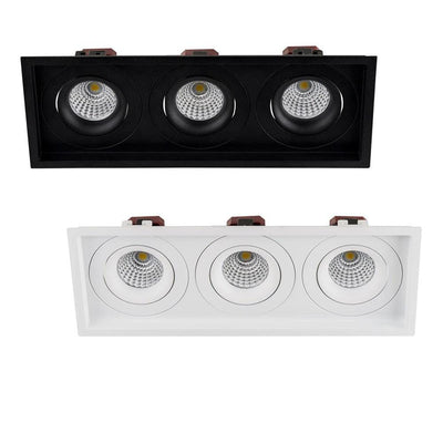 280mmx100mm LED Downlight 18w Black, White CCT CRI 90+ HCP-81XX1206 Havit Commercial