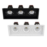280mmx100mm LED Downlight 27w Black, White CCT CRI 90+ HCP-81XX1209 Havit Commercial
